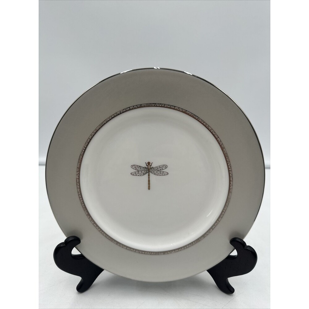 June Lane (Platinum Trim) by Lenox Kate Spade Dragonfly Salad Plate 8 1/4"